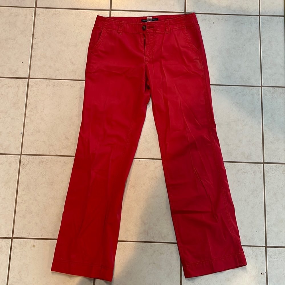 Gap Straight Leg, Salmon/Red Size 4